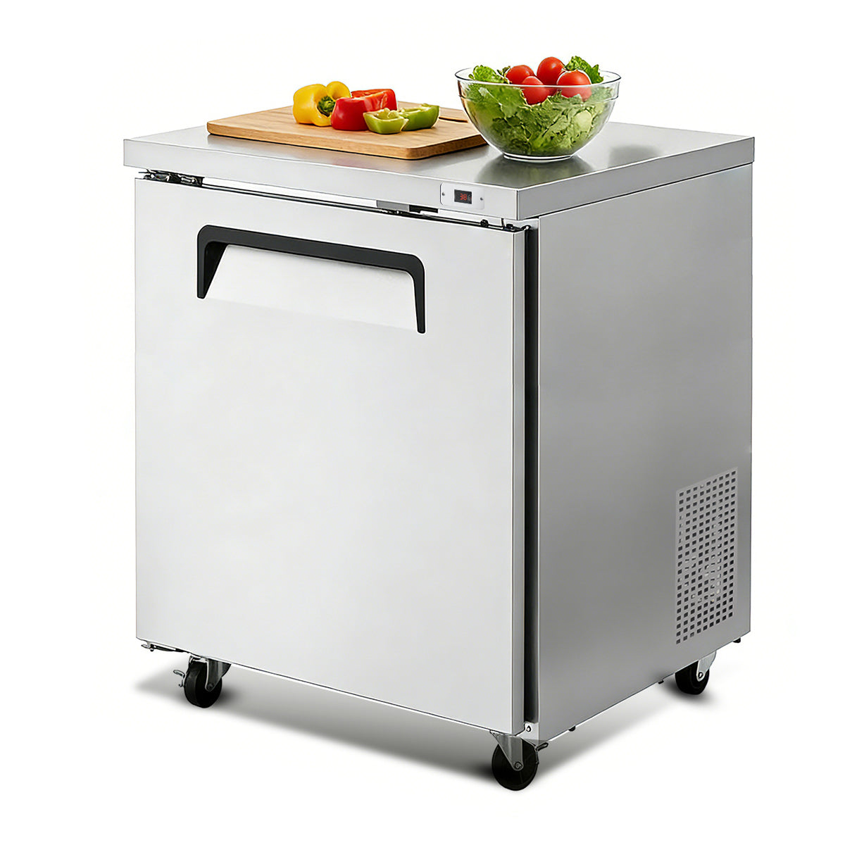 29″ W Commercial Undercounter Refrigerator – 8 Cu Ft Worktop Fridge