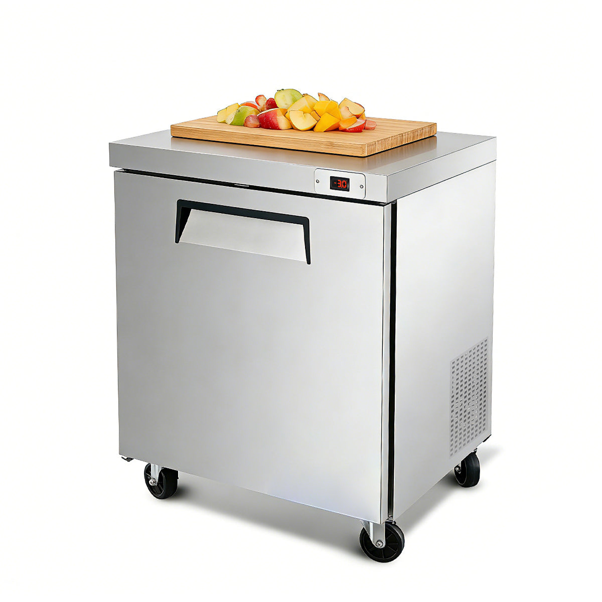 29″ Commercial Undercounter Worktop Freezer, 8 Cu Ft, 1 Door