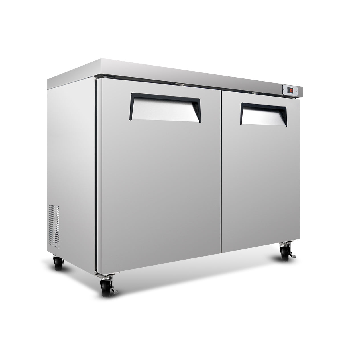 48″ Commercial Undercounter Worktop Freezer, 14 Cu Ft, 2 Doors