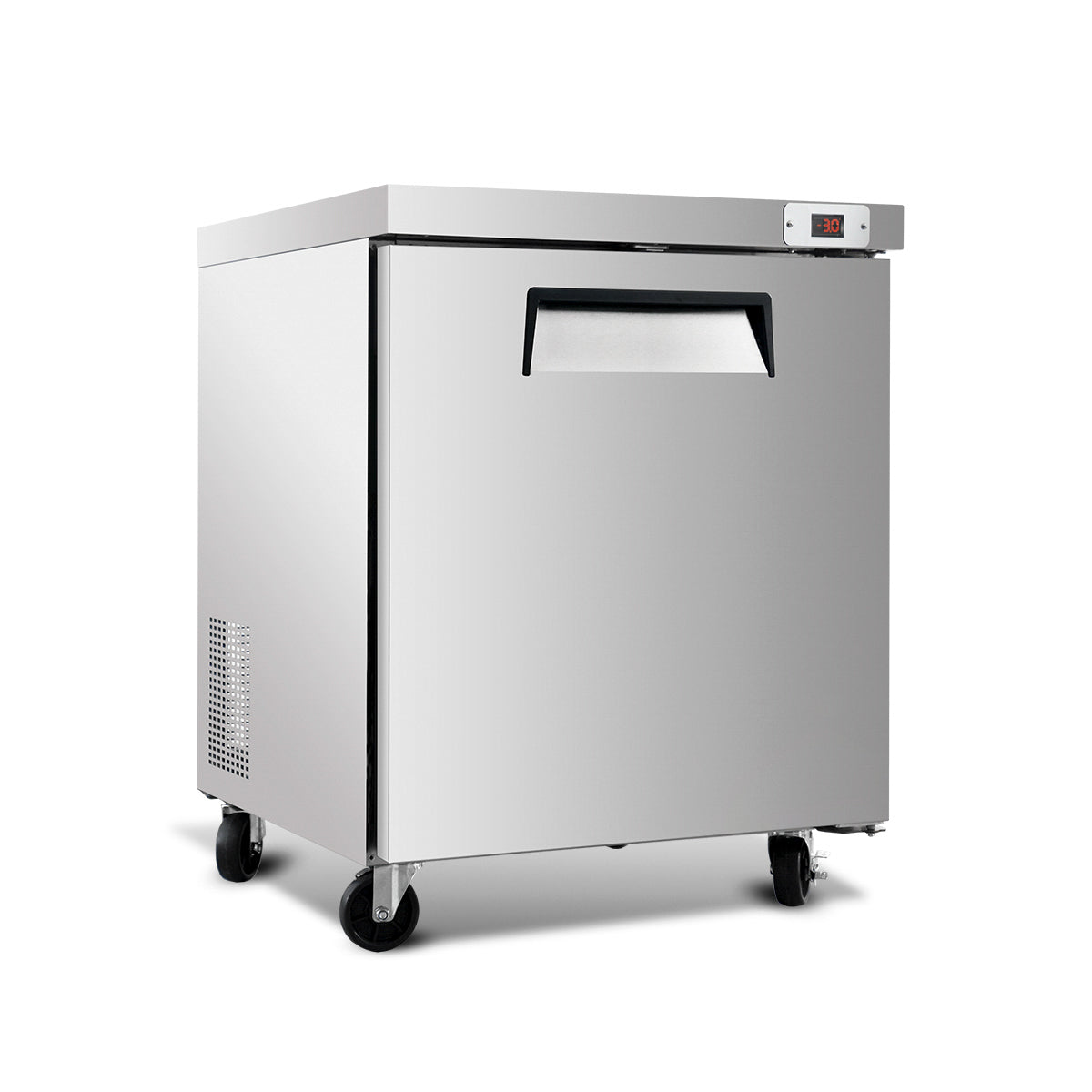 29″ Commercial Undercounter Worktop Freezer, 8 Cu Ft, 1 Door