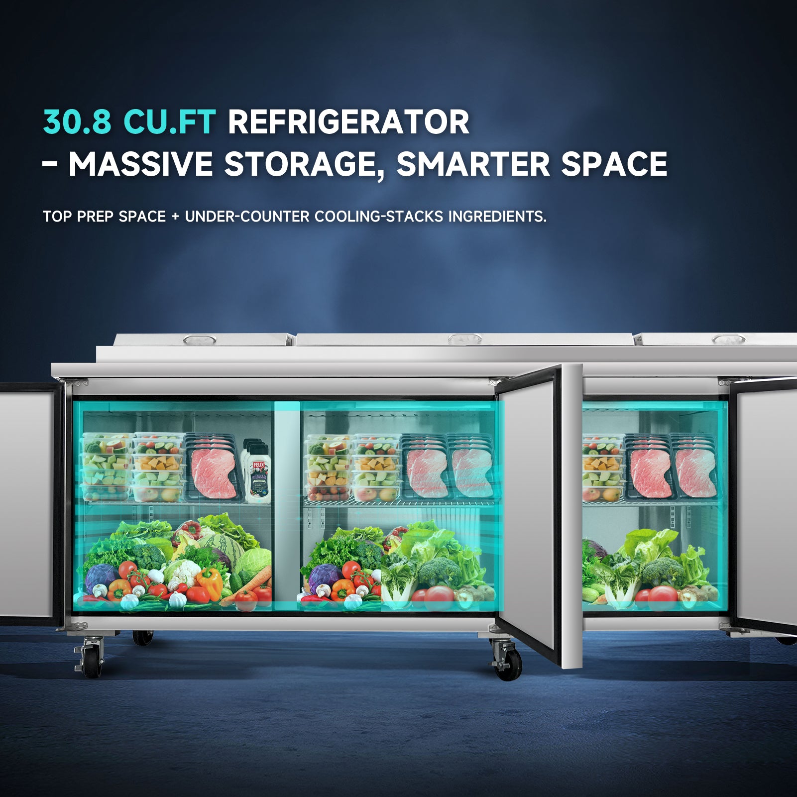 salad-prep-table-refrigerator-large-capacity-storage-30-8